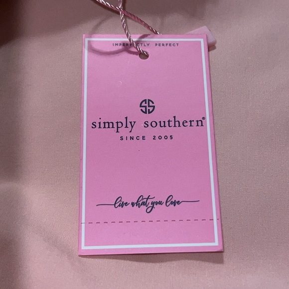 Simply Southern size XL 1/4 snap pink pullover two toned chest panel draw string - Picture 12 of 15